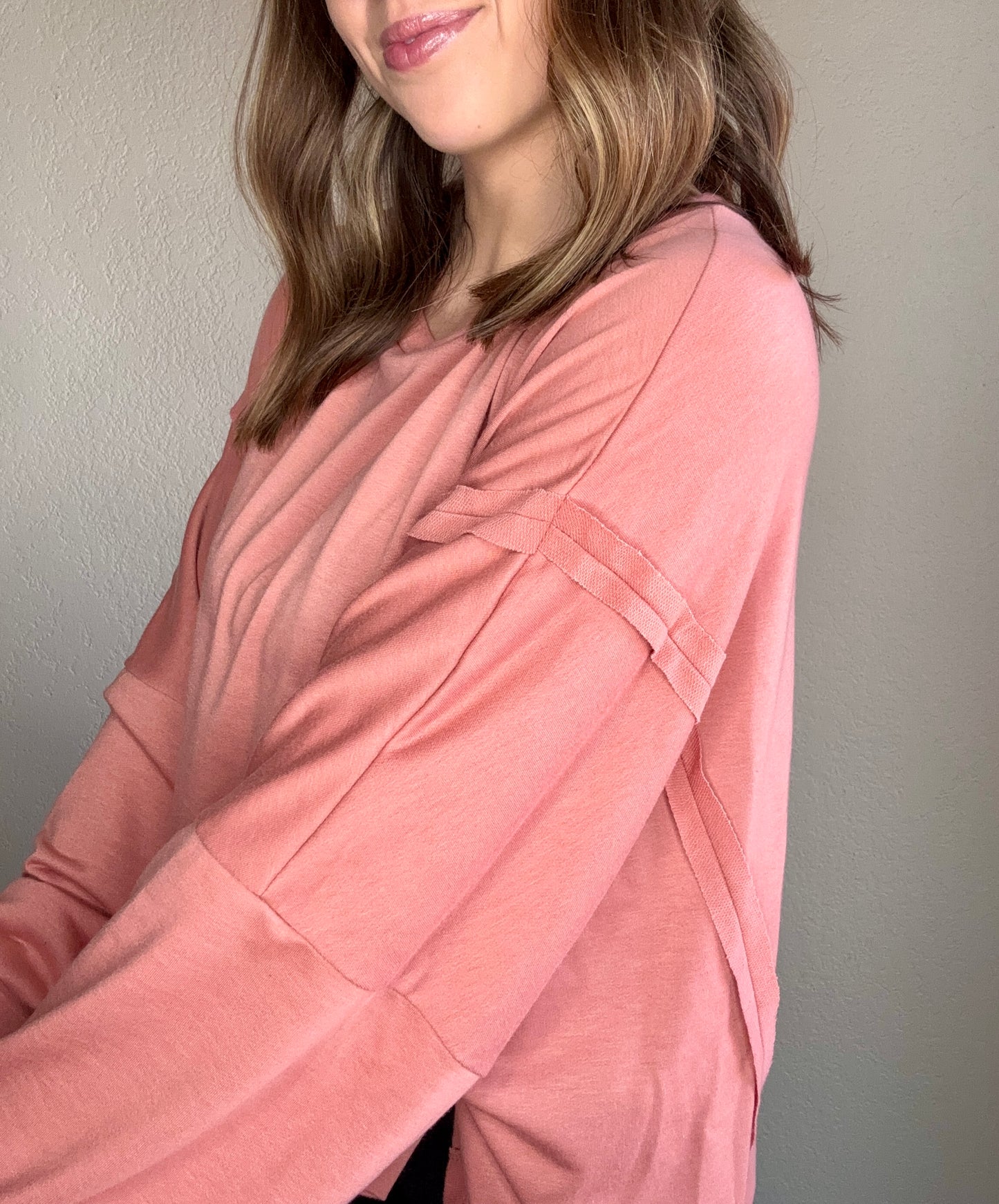 Pink Terracotta Long Sleeve Top