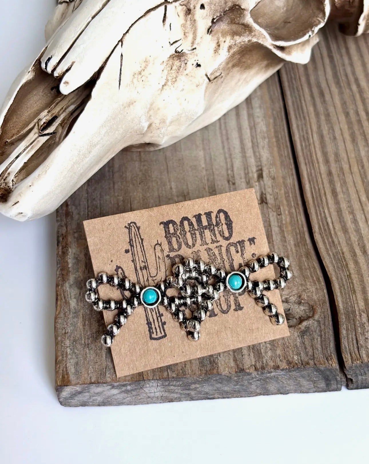 Turquoise Bow Earrings
