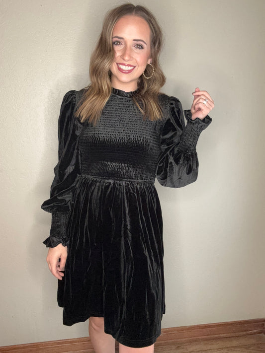 Black Velvet Dress